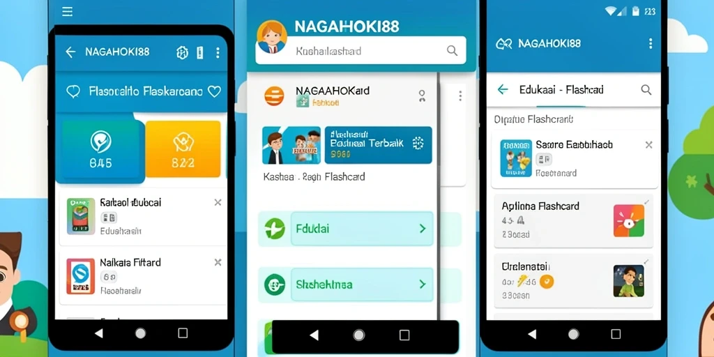 Tampilan antarmuka NAGAHOKI88 dengan fitur flashcard yang menarik.