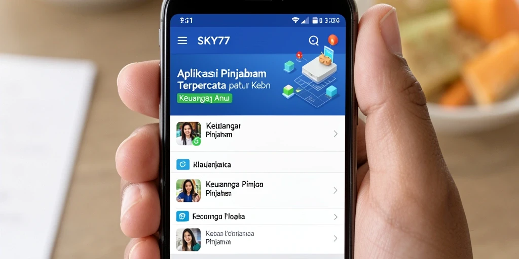 Tampilan antarmuka sederhana dan mudah dipahami di SKY77.